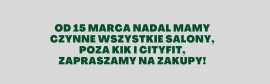Salony czynne od 15.03