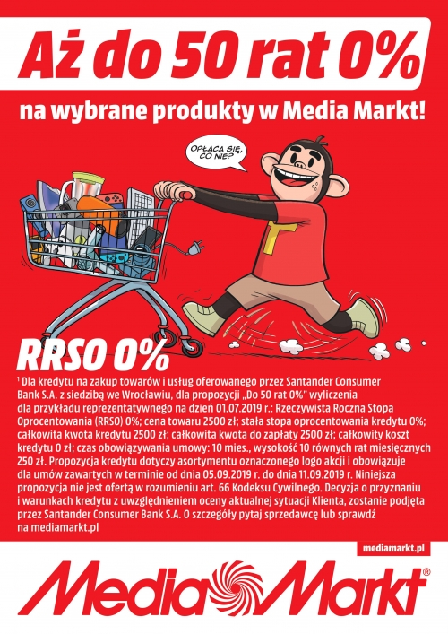 Media Markt  | Skorzystaj z oferty 50 rat 0%.