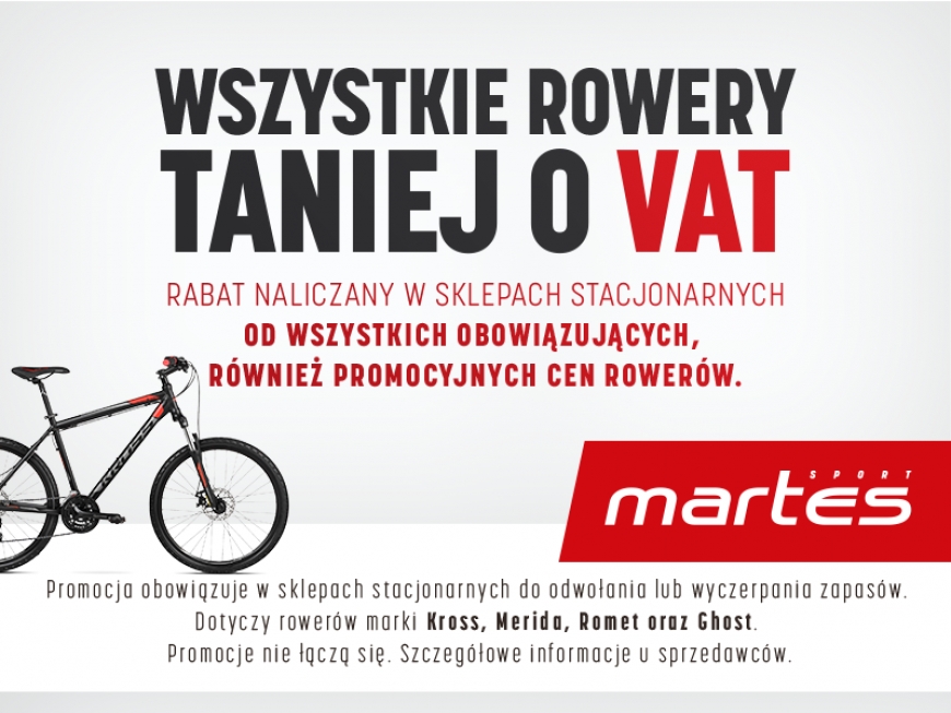 Martes Sport | All bikes are cheaper with VAT!