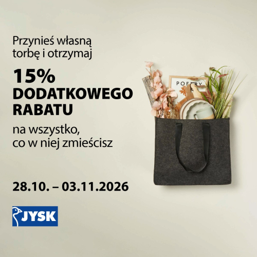 JYSK  | Znajdź NAJWIĘKSZĄ torbę i weź ją na zakupy z JYSK!