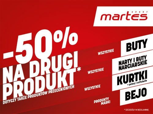 Martes Sport | -50% for the second product!