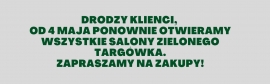Otwaramy Zielony Targ&oacute;wek od 4 maja